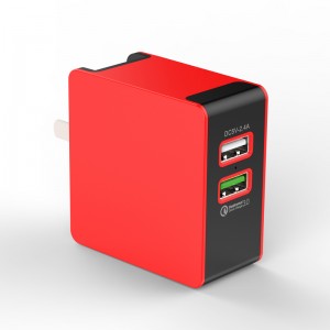 KPS-8034LC 2XQC3.0 Сгъваемо 2 порта зарядно за пътуване