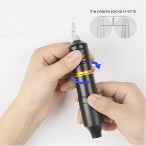 професионална машина за татуировки Алуминиева моторна ротационна касета за вежди Ротационна машина за пистолет за оцветяване н...