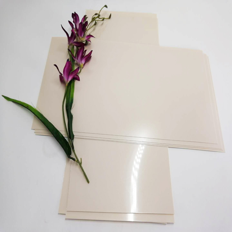 Висококачествен 0.5мм кайсиев цвят твърд полиетиленов полиетиленов лист за мебели