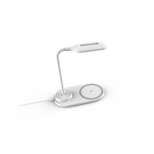 QI 10W бързо 2-инчово мебелно многофункционално безжично зарядно устройство с лампа KPS-9002