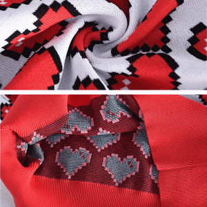 OEM и ODM 100% памучен сърчиков жакардов пуловер