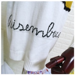 Американски / европейски размер дамска пуловерна рокля от маргаритка с цветя жакард