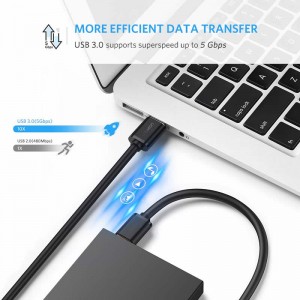USB 3.0 A до A кабел Тип мъжки към мъжки кабелен кабел за прехвърляне на данни на твърдия диск