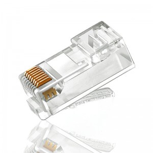 CAT5 CAT5E CAT6 конектор 8P8C UTP позлатен Ethernet кристална глава