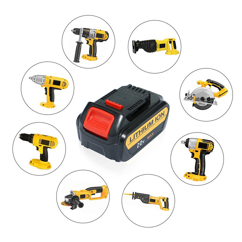 Акумулаторни акумулаторни батерии Li-ion 20V 3000mAh за Dewalt DCB182, DCB184, DCB200, DCB201