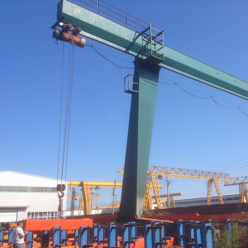 L-Shaped Legs Single Gredry Gantry Crane с подемник