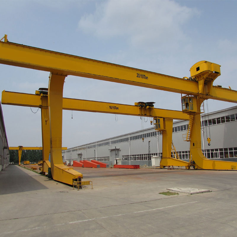 L-Shaped Legs Single Gredry Gantry Crane с лебедка