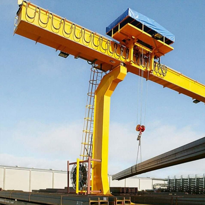 L-Shaped Legs Single Gredry Gantry Crane с лебедка