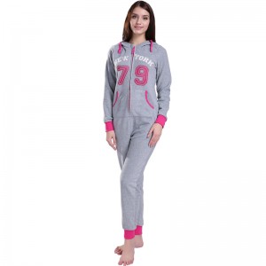 Комплект пижами с качулка Onesie от мъжки микрофибър за възрастни