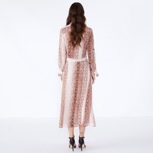 Дишаща цветна дамска рокля за цветни дамски рокли, каузални рокли JCGJ190315075