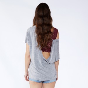 Асиметрични дизайни на най-новите декоративни блузи за гръб за момичета JCGJ190315080