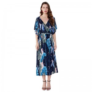 Африкански дизайн елегантни дамски рокли от шифон, ежедневни рокли лято JSDJ2558