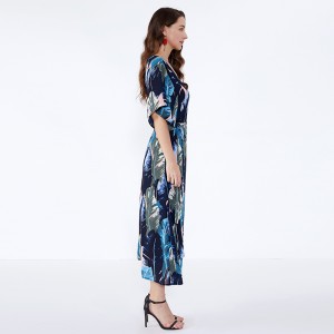 Африкански дизайн елегантни дамски рокли от шифон, ежедневни рокли лято JSDJ2558