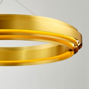 Северен модерен минималистичен кръгъл дизайн Начало хотелски полилей Km2141