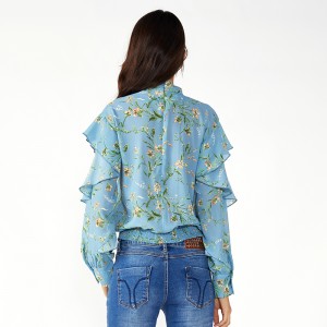 Жени Плюс размер Boho Последни шифонови топове и блузи