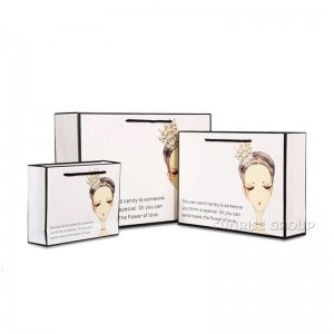 Персонализирано лого, отпечатано с дръжки на едро хартиена торба