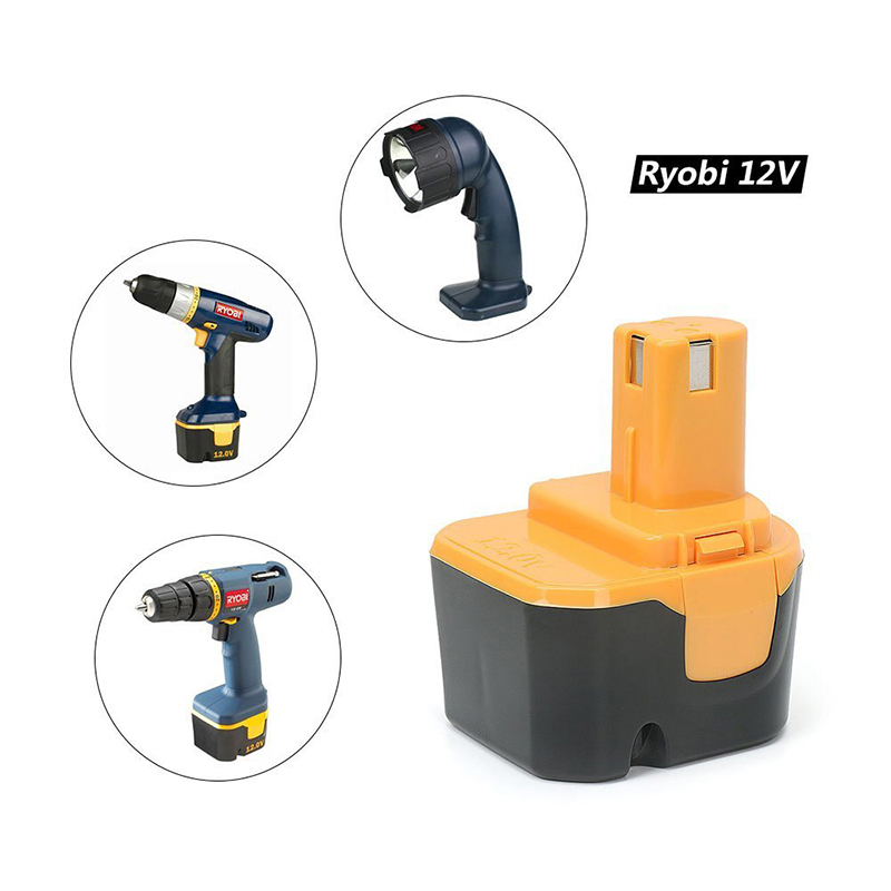 Ni-Cd 1700mAh 12V акумулаторни сменяеми акумулаторни батерии за инструменти за Ryobi 1400652, 1400652B