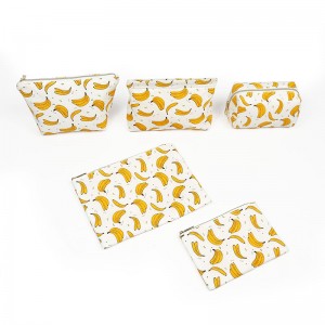 Рециклирана козметична чанта с бананово влакно