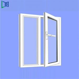 Алуминиев люлеещ се прозорец с ниско E двойно остъкляване и прахово покритие завършен марков хардуер
