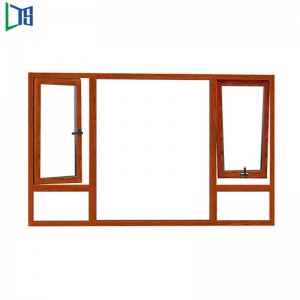 Прозорци от алуминиева крила с търговски клас с доказателство за вода