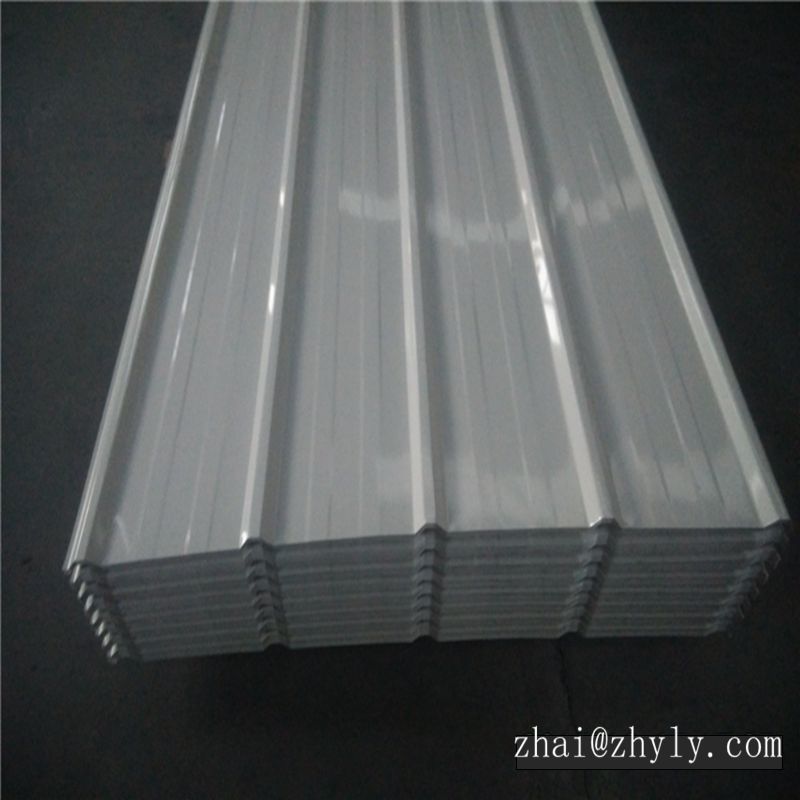 PE / PVDF филмов боядисан гофриран подготвен алуминиев покривен лист / покривна плочка