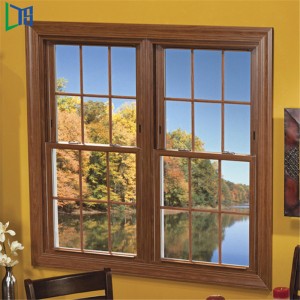 Прозорци и врати Висококачествен вертикален плъзгащ се алуминиев прозорец с двойно закалено стъкло