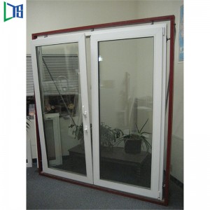 Двупосочно отваряне на алуминиев наклон с двойно закалено стъкло и завъртете Windows Филипини с прахово покритие сиво