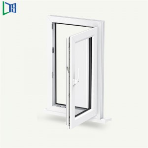 Алуминиев прозорец 5 звезди Енергийна оценка Алуминиев накланящ се и завъртащ прозорец с перфектно уплътнение