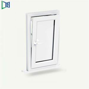 Алуминиев прозорец 5 звезди Енергийна оценка Алуминиев накланящ се и завъртащ прозорец с перфектно уплътнение