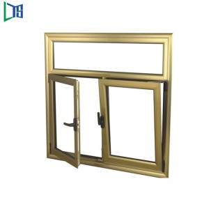 Нов стил Foshan Персонализиран производител на алуминий с накланяне и завъртане Термично счупване Топлоизолация Алуминиев прозоре...