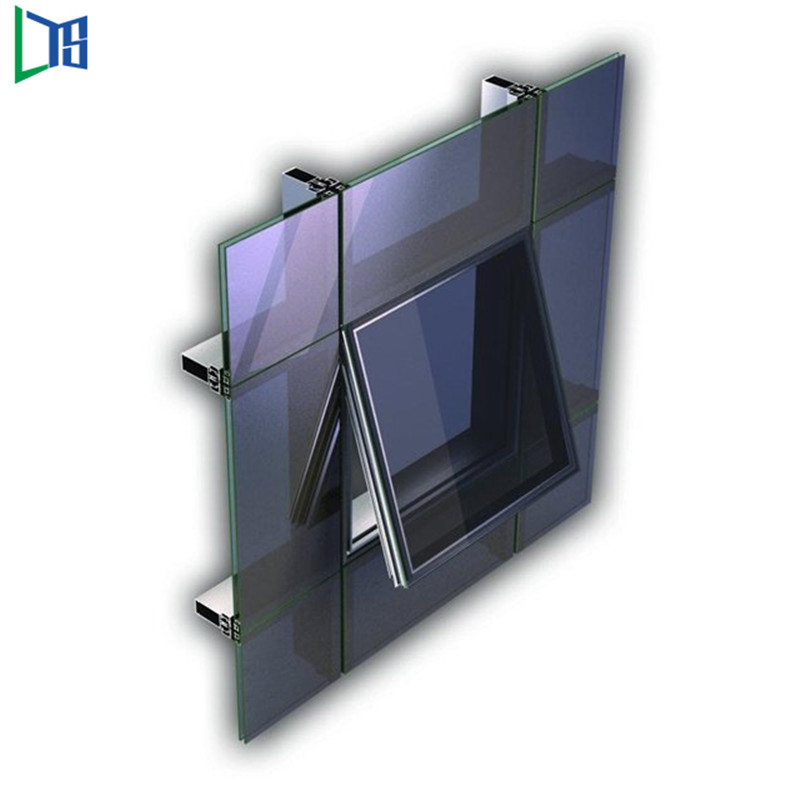 Инженеринг Външни търговски строителни материали Алуминиеви профили Завеса Стъклена стена