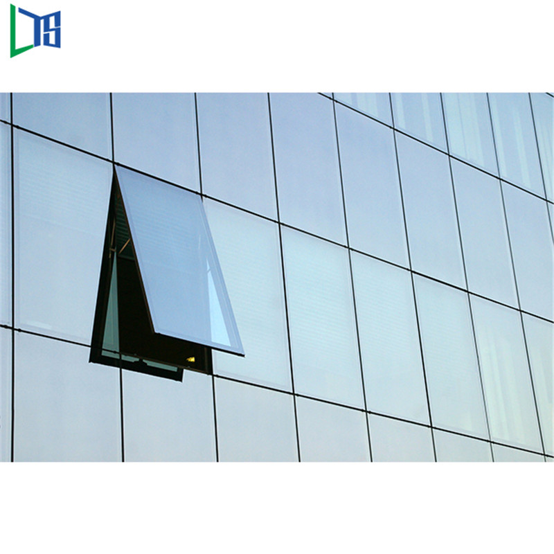 Изработка и инженерство Алуминиева рамка Фасадна стъклена завеса Стена с двоен стъклопакет Звуково доказателство и топлинна защита