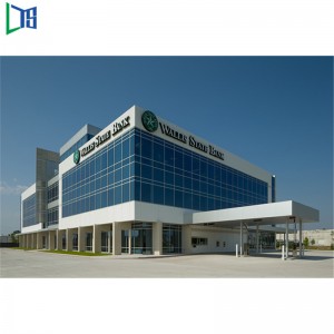 Търговска сграда Morden Екстериор Алуминиев панел Алуминиева рамка Стъклена завеса Стена с двойно остъкление