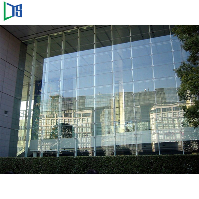 Персонализирана висококачествена и лесна инсталация алуминиева стъклена завеса с двоен стъклопакет