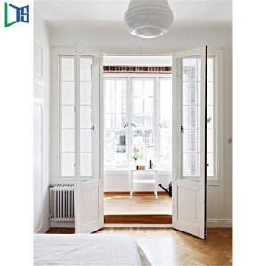 LYS 55 Термично счупване на каишка за люлеещи се врати френски врати Звук и топлоустойчиво двойно остъкляване на прахово покритие Д...