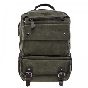 17SC-6571M Добре дошли OEM 15 години фабрика екологично издръжливи 15.6-17.3 инча голям капацитет мъже по поръчка раница реколта платно