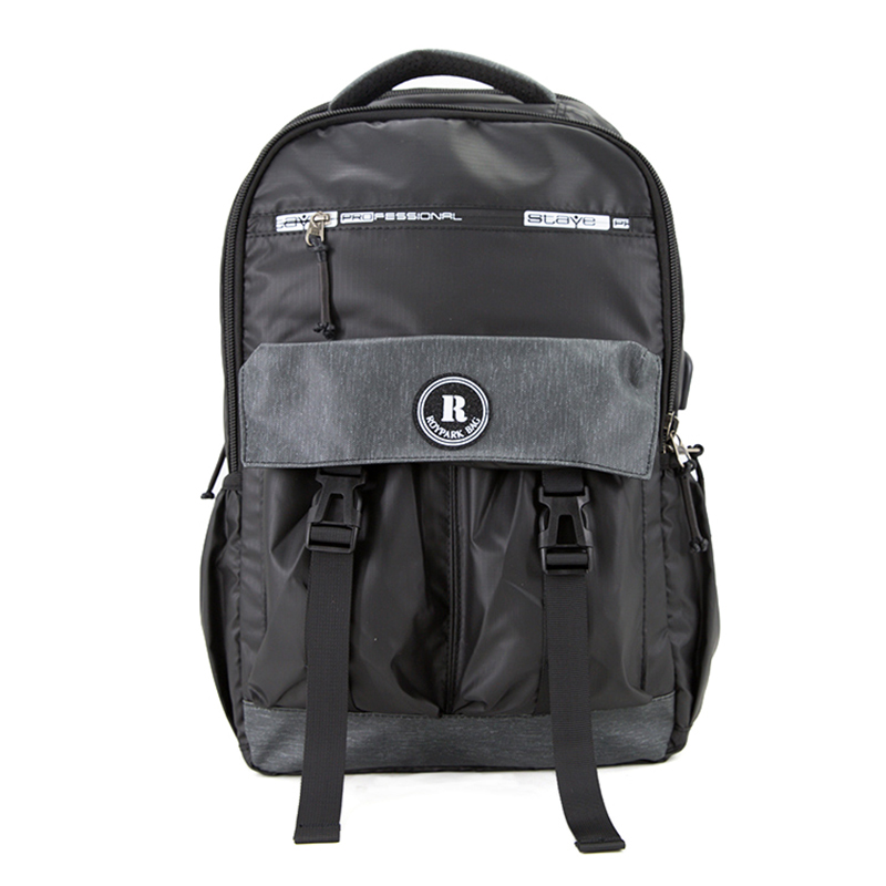 19SA-7846M черен лек OEM / ODM водоустойчив многоразмерен чанта за раница за лаптоп