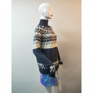 СИНЯ ABIGAIL FAIRISLE PATTERN JUMPER RLWS0014F
