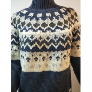СИНЯ ABIGAIL FAIRISLE PATTERN JUMPER RLWS0014F