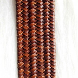 HD0827 - Плетен кожен колан в стил западен каубой