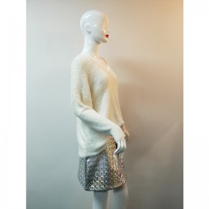 БЯЛ V-NECK SWEATER RLWS0025F