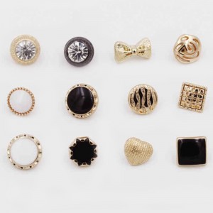 Модни нови дизайнерски метални копчета за риза за шиене на бутони 8