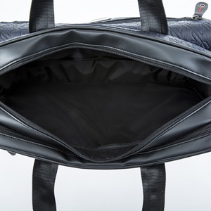 18SG-7031D Мъжка чанта PU PU Кожа мъжки бизнес лаптоп компютър куфарче цип преден джоб рамо за мъже