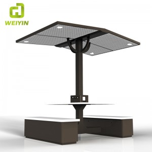 Общества за открит парк и хотели Smart Solar Power Charging Station за телефон зарядно и AC мрежа