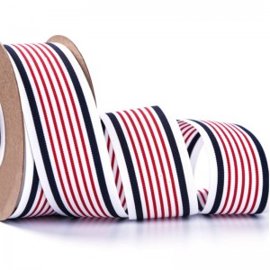 4 # по поръчка 40 мм топлопренос печат трикольор grosgrain лента лента за облекло