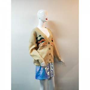 YELLOW PRINT CARDIGAN RLWS0106F