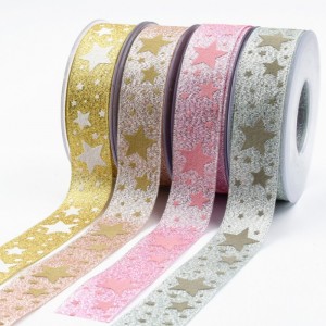 8 # потребителски мода подарък панделка лентирани печат Grosgrain лента