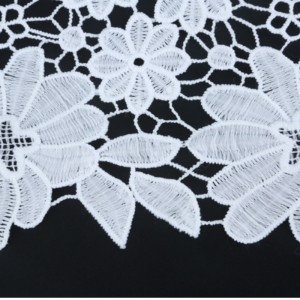 Чиста дантела плат бродирани полиестер дантела плат, мляко коприна, дантела.Полиестер / найлон дантела l памук дантела