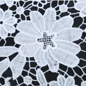 Чиста дантела плат бродирани полиестер дантела плат, мляко коприна, дантела.Полиестер / найлон дантела l памук дантела