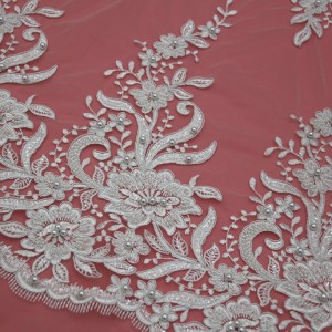 MF510CGB 135 CM блестяща бродирана рокля сватба декоративен шевна дантела апликация Trim занаят за облекла аксесоари